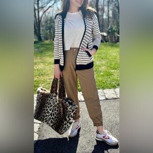 CAbi Mascot Striped Cardigan Size Small